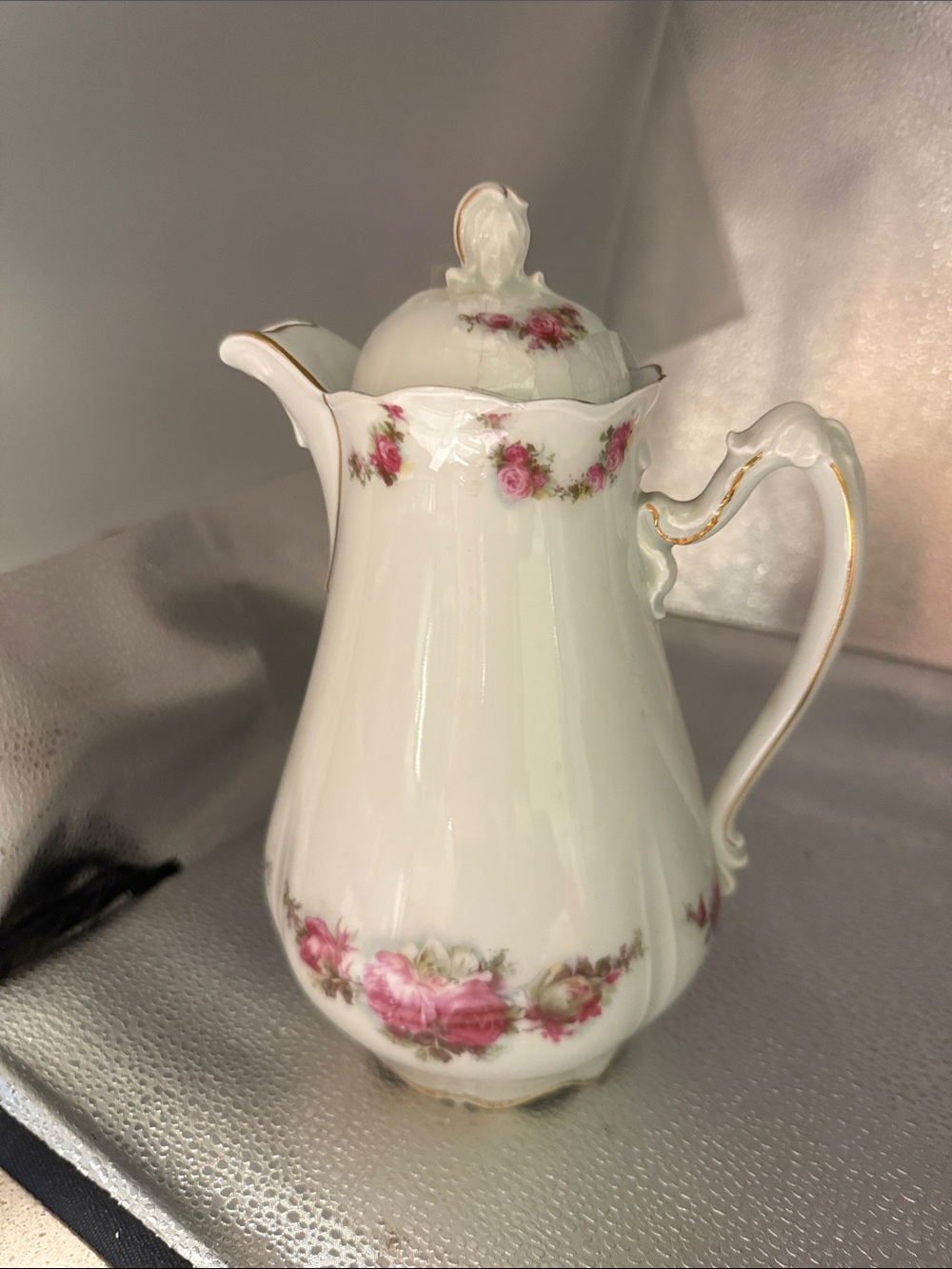 Antique Porzellanfabrik Herman Ohme Coffee or Chocolate Pot